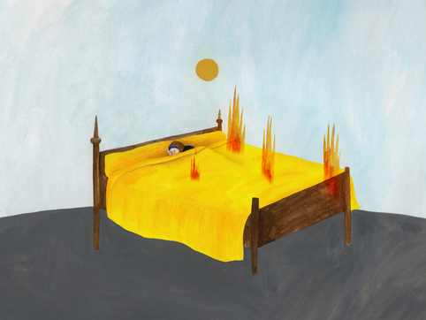 A sleeping fire still002